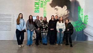 Студентська молодь на виставці «Василь Стус. Поки ми тут, усе буде гаразд»