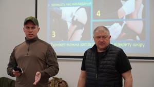 Відпрацювання протоколу M.A.R.C.H.: у НАВС провели бінарне заняття з домедичної підготовки